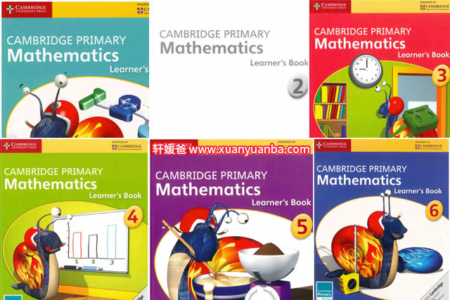 《Cambridge Primary Mathematics learner’s book G1-G6》剑桥小学数学 百度云网盘下载