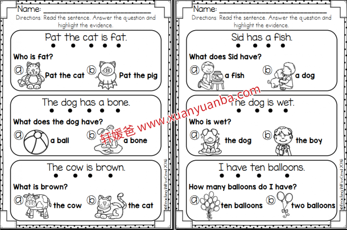 《Reading comprehension for early reader》六册儿童阅读理解 自然拼读练习册 百度云网盘下载