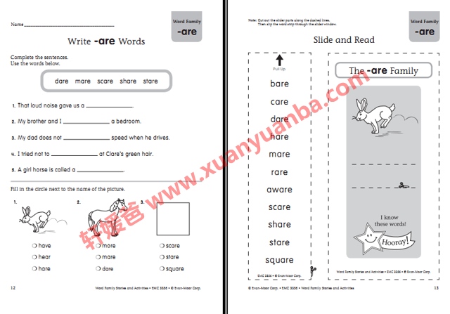 《Evan Moor Word family全四册》涵盖500个单词附答案 百度云网盘下载