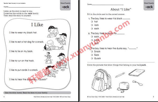 《Evan Moor Word family全四册》涵盖500个单词附答案 百度云网盘下载