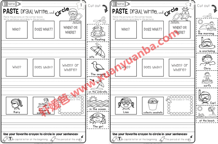 《TPT出品的6套英文句型写作练习册》PDF 百度云网盘下载