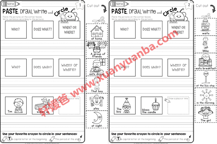 《TPT出品的6套英文句型写作练习册》PDF 百度云网盘下载