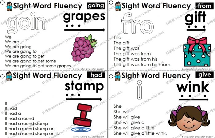 《Sight word fluency sentence》价值24美元的金字塔句子练习册 PDF百度云网盘下载