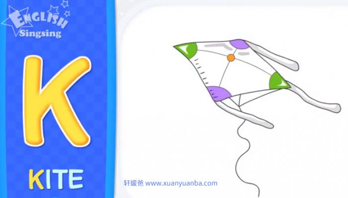 《Phonics Learn English A to Z》自然拼读动画 MP4视频格式 百度云网盘