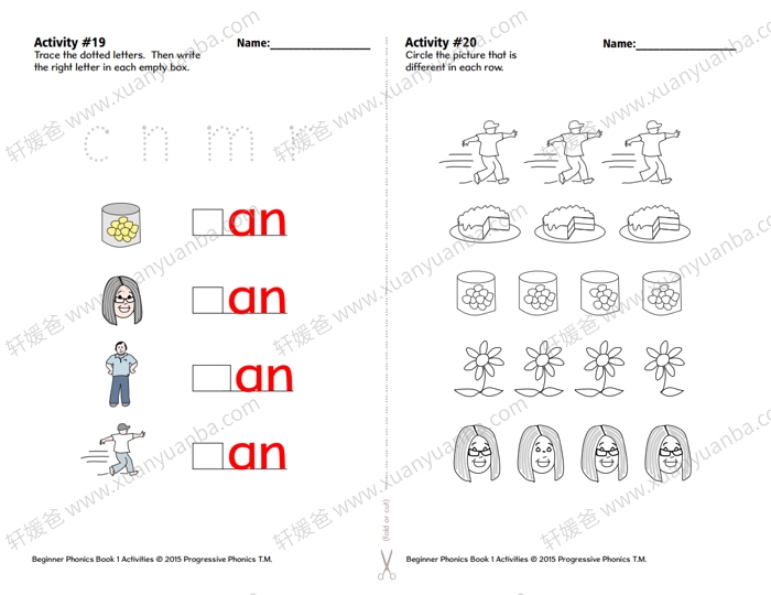 《Progressive Phonics》字母书写自然拼读教材+便携绘本 PDF 百度云网盘下载