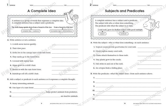《Great Grammar Practice》1-6级全套小学语法练习册PDF 百度云网盘下载