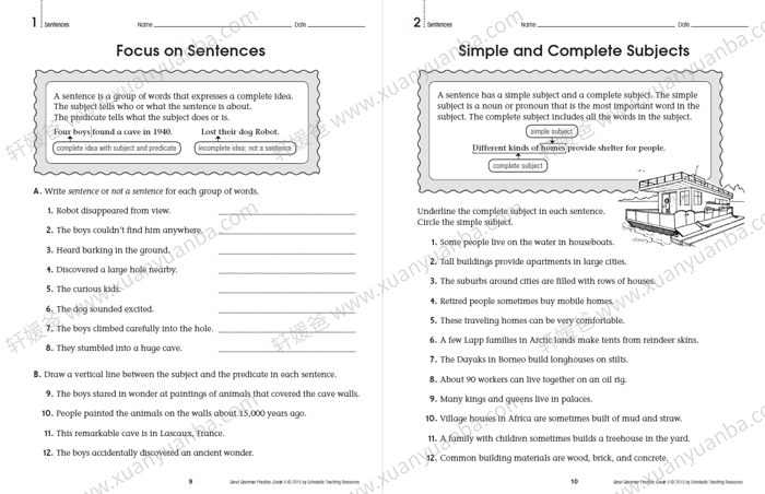 《Great Grammar Practice》1-6级全套小学语法练习册PDF 百度云网盘下载