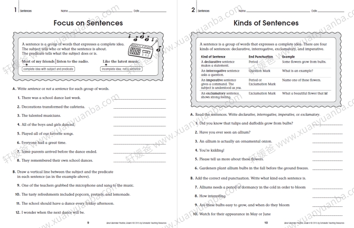 《Great Grammar Practice》1-6级全套小学语法练习册PDF 百度云网盘下载