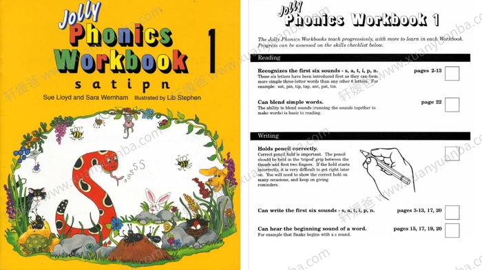 《Jolly Phonics Workbooks 1-7册》欢乐英语儿童自然拼读练习册 PDF 百度云网盘下载