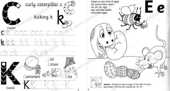 《Jolly Phonics Workbooks 1-7册》欢乐英语儿童自然拼读练习册 PDF 百度云网盘下载