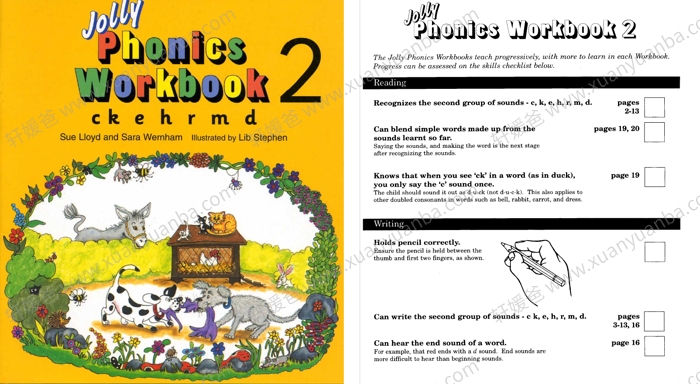 《Jolly Phonics Workbooks 1-7册》欢乐英语儿童自然拼读练习册 PDF 百度云网盘下载