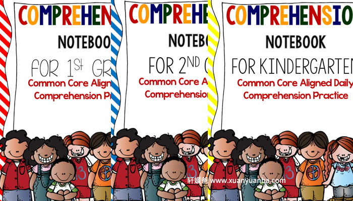 《Daily Comprehension Notebook》TPT四册阅读理解练习册PDF 百度云网盘下载