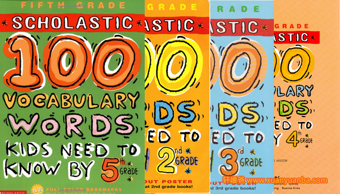 《100 words kids need to know 4册》英语阅读100个必备单词 PDF百度云网盘下载