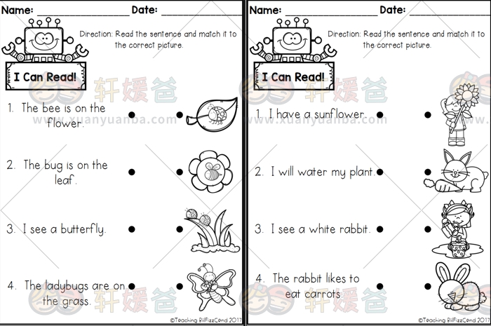 《Reading Comprehension Check》1-10月阅读理解连线练习纸 PDF 百度云网盘下载