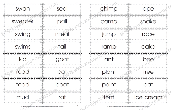 《25 Read & Write Mini-books That Teach Phonics》学乐自然拼读迷你练习册PDF百度网盘下载