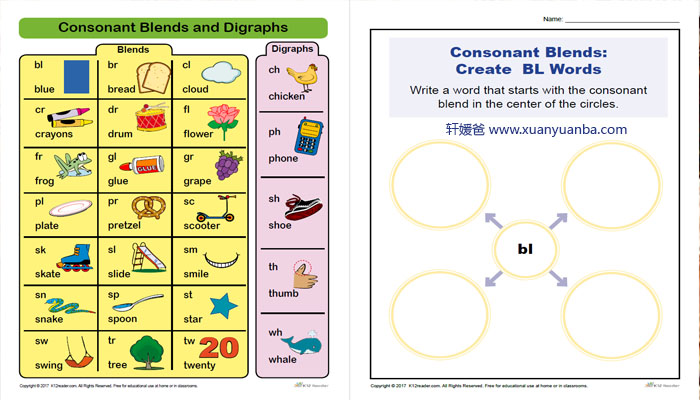 《Vocabulary Phonics 5类》135份美国自然拼读词汇练习作业纸附带答案PDF 百度云网盘下载
