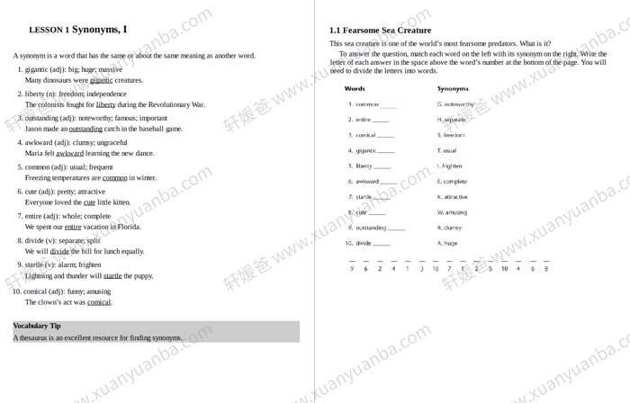 《Exploring vocabulary》8-12岁英语词汇教材练习册 PDF百度云网盘下载