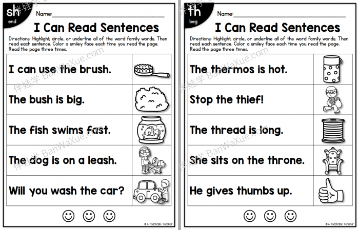 《I Can Read PHONICS SENTENCES》自然拼读阅读练习纸4册PDF 百度云网盘下载