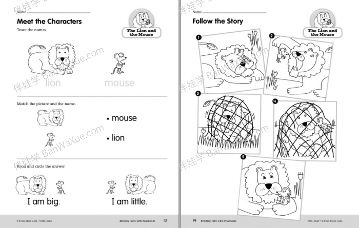 《Retelling Tales With Headbands G-PreK-1 》复述故事手工活动册艺术涵PDF 百度云网盘下载