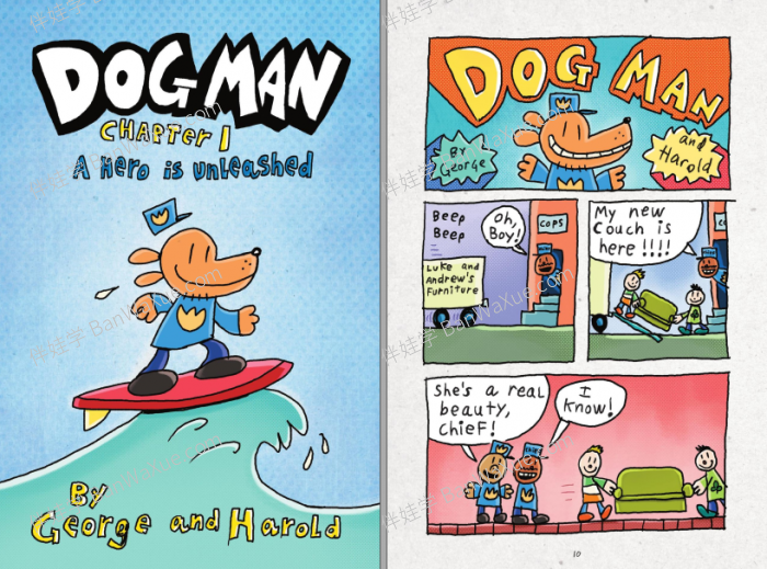 《Dog Man》神探狗狗优秀桥梁书10册 PDF 百度网盘下载