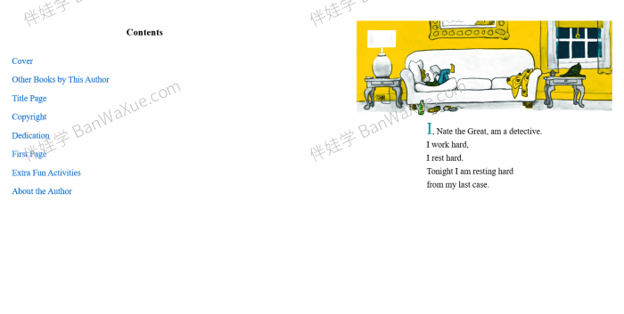 《 Nate the great》大侦探内特1-26册英文初章经典读物含MP3音频 百度网盘下载