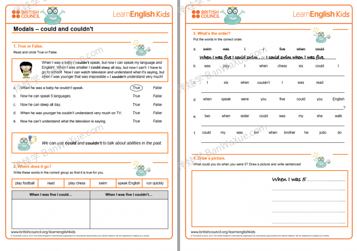 《Grammar games worksheets》语法游戏专项练习纸PDF 百度网盘下载