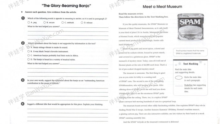 《SHOLASTIC Marking Close Reading G2-G6》美国小学学乐深度阅读技巧练习册PDF 百度云网盘下载