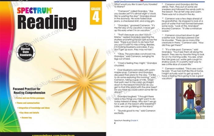 《Spectrum Reading GK-G8》美国小学光谱阅读理解练习册PDF 百度云网盘下载 精品资源 14秒前 0