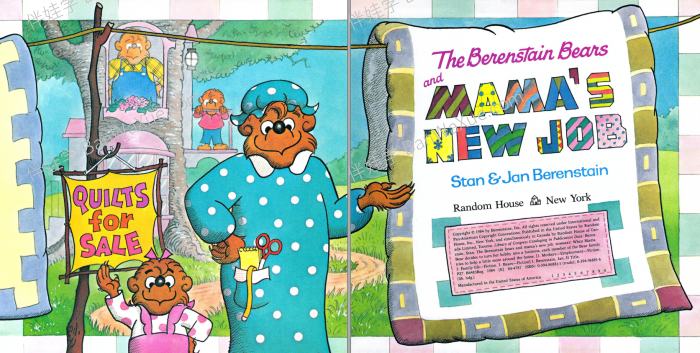 《The Berenstain Bears》贝贝熊一家中英文动画视频MP4+高清英文绘本PDF 百度云网盘下载