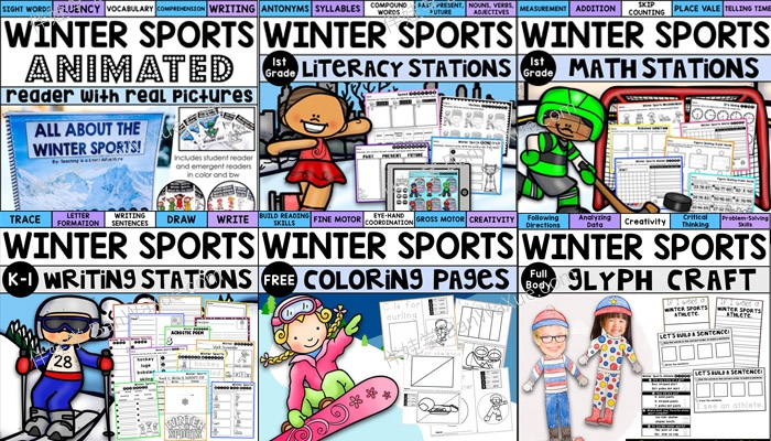 《Winter Sports Beijing 2022》北京冬奥会主题练习纸PDF 百度云网盘下载