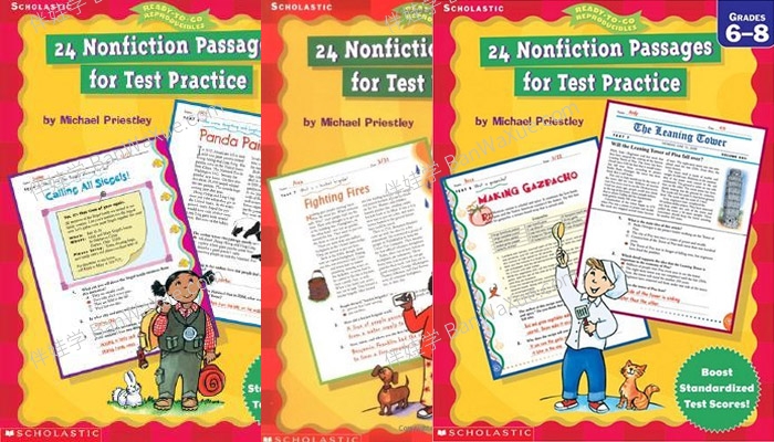 《非虚构阅读练习 24 Nonfiction Passages for Test Practice G2-G8》英文练习册PDF 百度云网盘下载