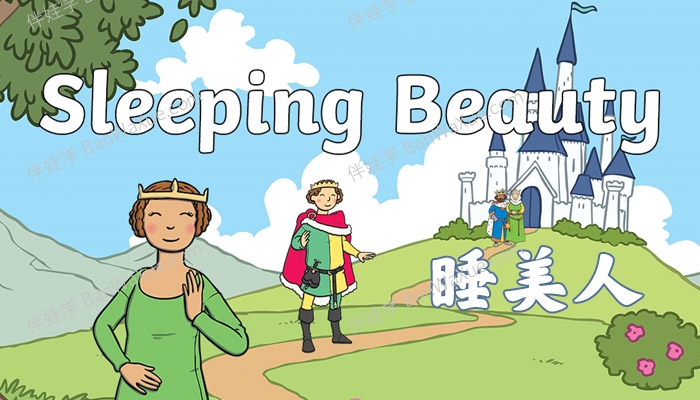 《睡美人Sleeping Beauty》童话故事英文绘本PPT课件PDF 百度云网盘