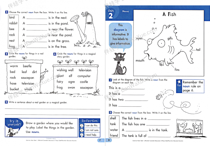 《澳洲小学语法 Grammar Rules 》G1-G6共6册附带答案PDF 百度云网盘下载