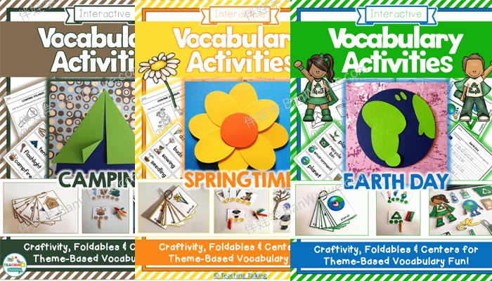 《学前主题词汇包 Preschool Vocabulary Activities Bundle》幼儿园英文练习24册PDF 百度云网盘下载