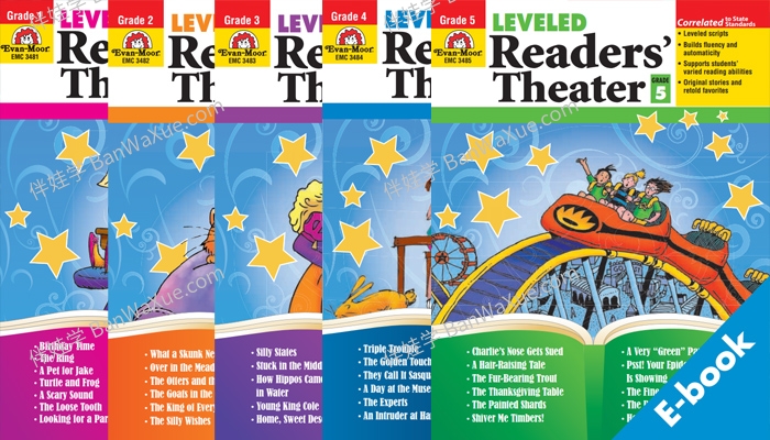 《Leveled Readers Theater G1-G5》口语练习读者英语剧场系列PDF 百度云网盘下载