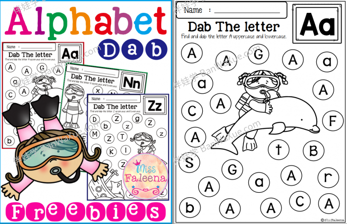 《Alphabet Dab》26个英文字母练习PDF 百度云网盘下载