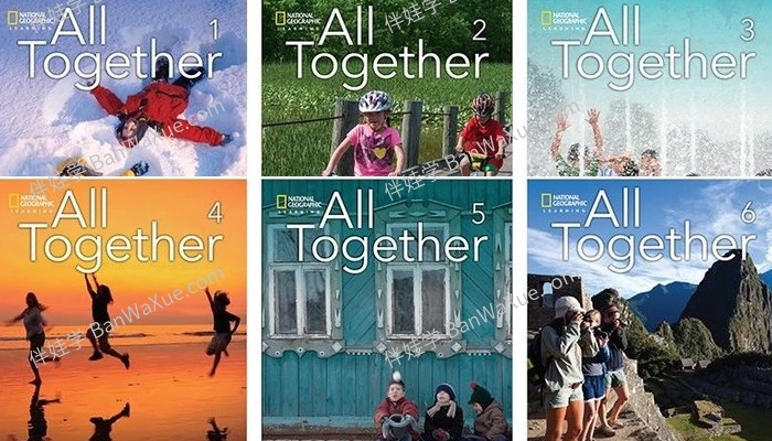 《国家地理 All Together》少儿英文原版英语教材高清教师书+学生书+答案+视频+音频+词汇表 百度网盘下载