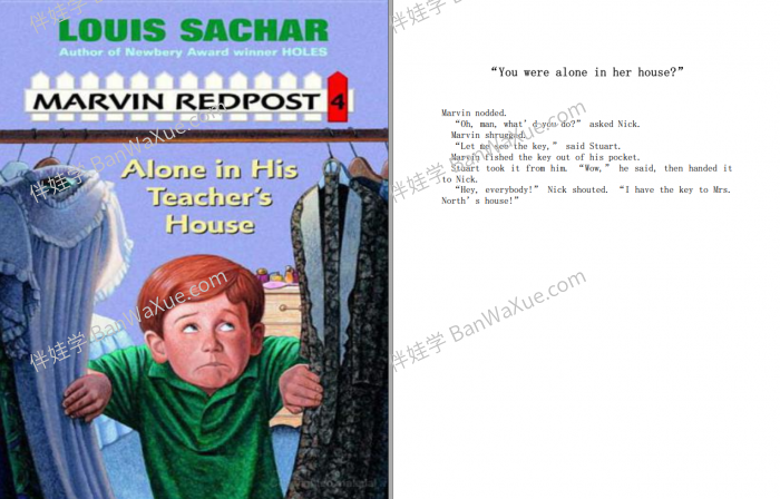 《Marvin Redpost Series Complete Collection》麻烦精马文原版8册章节书MP3+PDF 百度云网盘下载