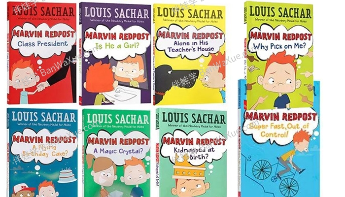 《Marvin Redpost Series Complete Collection》麻烦精马文原版8册章节书MP3+PDF 百度云网盘下载