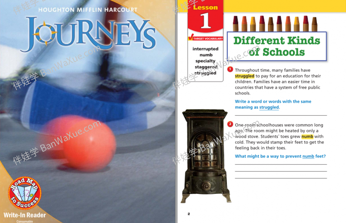 《Journey Write in Reader》美国原版阅读写作教程阅读教材PDF 百度云网盘下载