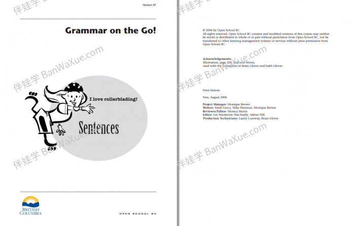 《Grammar On The Go G1-G5》初级英文语法练习册PDF 百度云网盘下载