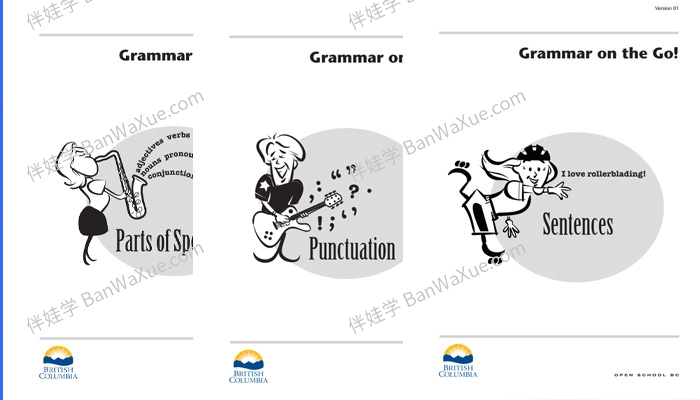 《Grammar On The Go G1-G5》初级英文语法练习册PDF 百度云网盘下载