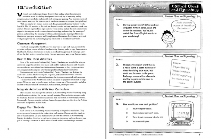 《5-minute Daily Practice Vocabulary》小学英语5分钟词汇练习册PDF 百度网盘下载