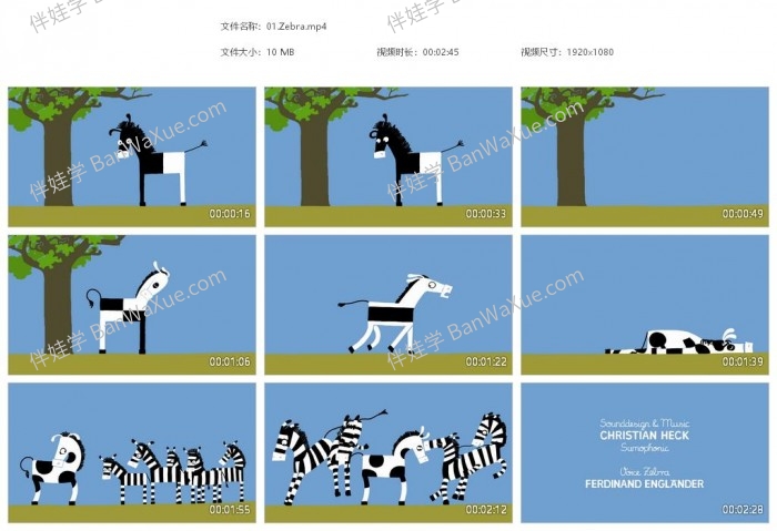 《动物动呀动 Animanimals》全28集德国幼儿认知启蒙英文动画片MP4视频 百度网盘下载