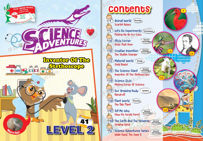 《Science Adventures Level 1-3》科学冒险历险记全三册PDF 百度网盘下载