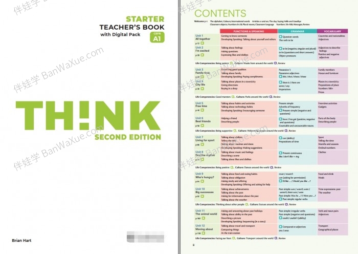 《剑桥最新第二版 Cambridge Think 2nd Starter-5 全6级》英语教材练习册音视频 PDF+MP3+MP4 百度云网盘下载