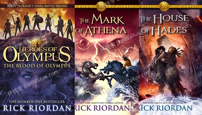 《The Heroes Of Olympus 奥林匹斯英雄系列5册》英文有声书桥梁章节PDF+MP3音频 百度云网盘下载