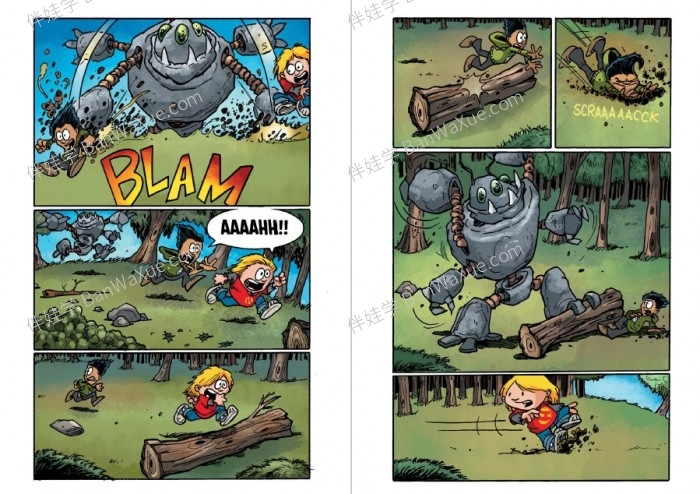 《Hilo Series 1-8》全八册希洛系列儿童英文全彩漫画章节有声书PDF  百度云网盘下载