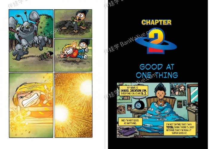 《Hilo Series 1-8》全八册希洛系列儿童英文全彩漫画章节有声书PDF  百度云网盘下载