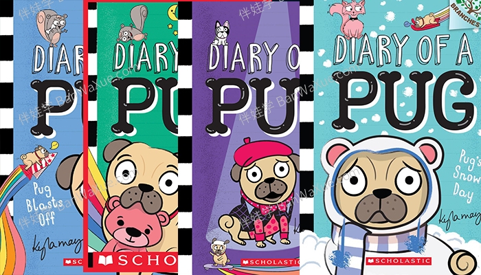 《哈巴狗日记 Diary of a Pug Series 1-4》5-9岁 初级桥梁章节英文漫画阅读PDF 百度云网盘下载